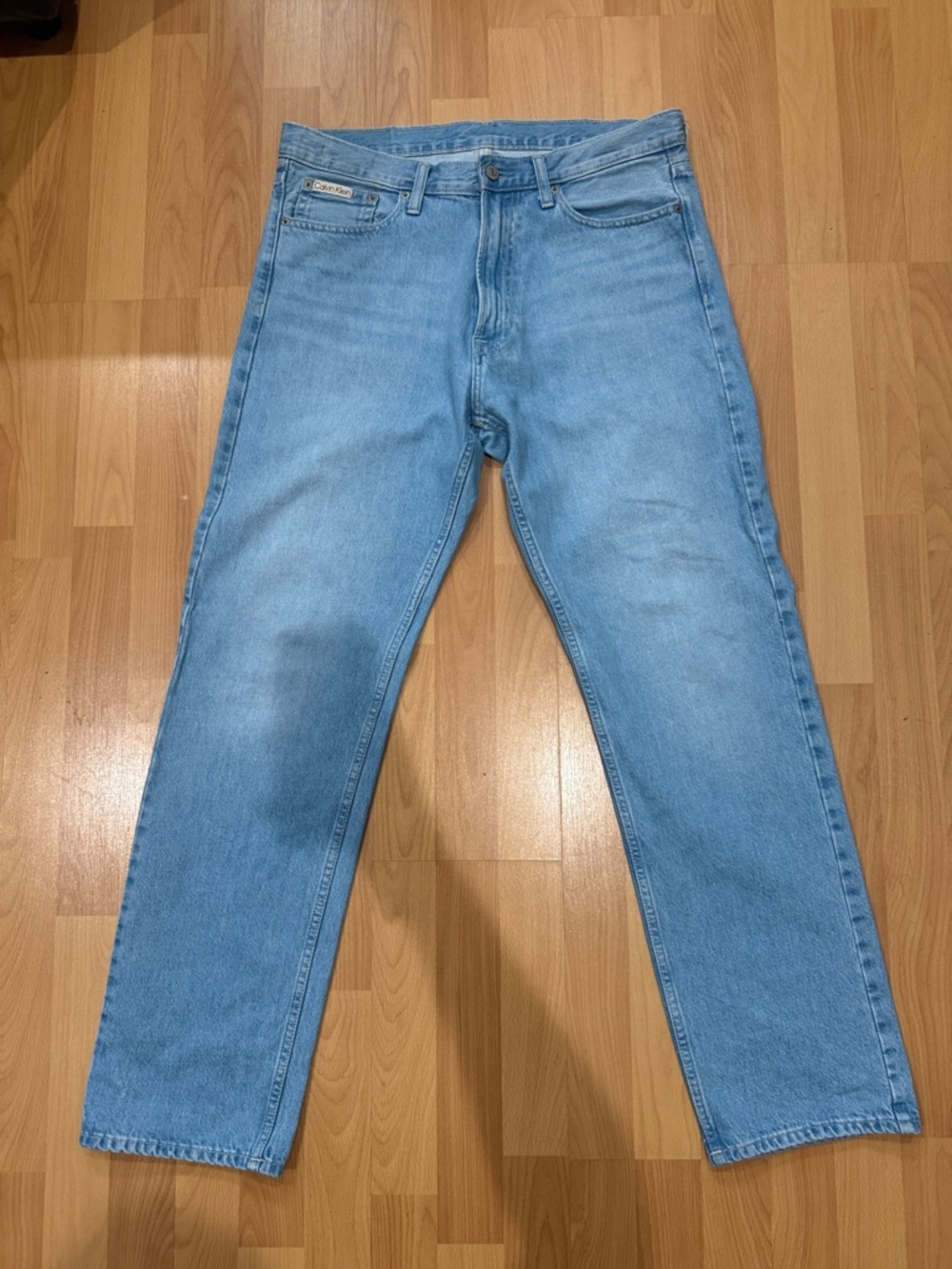 Calvin Klein Light Wash Standard Straight Denim